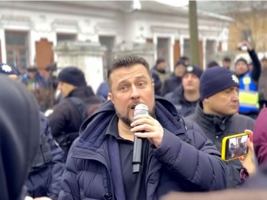 Масовий пікет: уманці зірвали виступ нардепа Яценка у&nbsp;місті