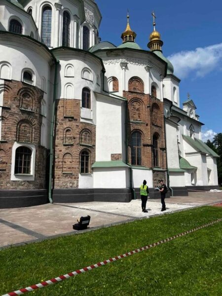 росія пошкодила Софійський собор в&nbsp;Києві під час нічного терору (фото)
