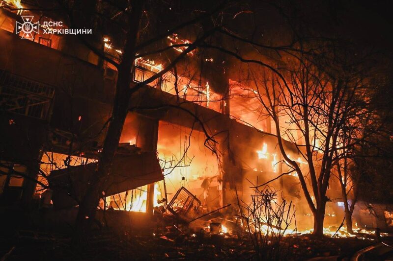 Вночі ворог масовано атакував дронами Харків та&nbsp;Одеську область: є&nbsp;жертви (фото, відео)
